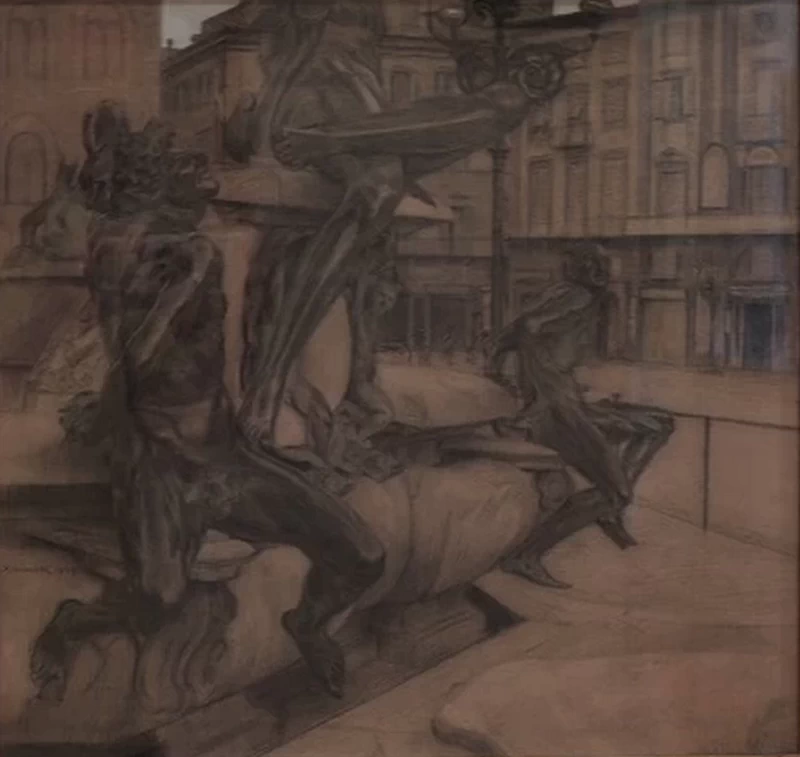 La vasca del Nettuno - Museo Giorgio Kienerk, Fauglia, Pisa